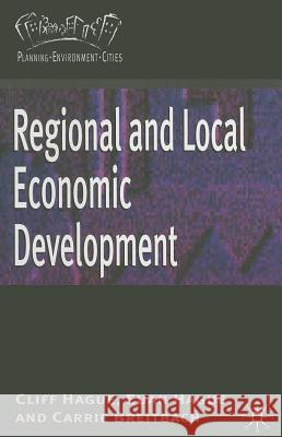 Regional and Local Economic Development Cliff Hague 9780230213838 0