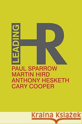 Leading HR Paul Sparrow 9780230222595 0