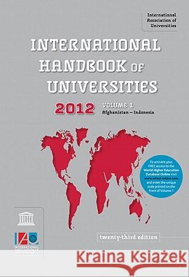 International Handbook of Universities International Association of Universities 9780230223479