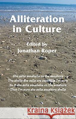 Alliteration in Culture  9780230232648 