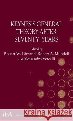 Keynes's General Theory After Seventy Years Robert Dimand 9780230235991