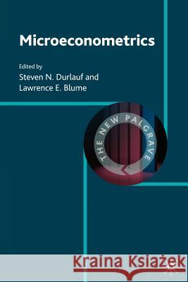 Microeconometrics  9780230238817 PALGRAVE MACMILLAN