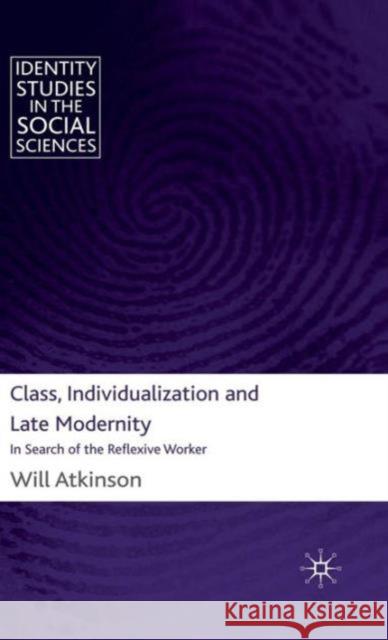 Class, Individualization and Late Modernity: In Search of the Reflexive Worker Atkinson, W. 9780230242005 Palgrave MacMillan