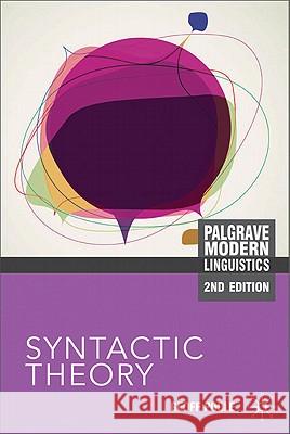 Syntactic Theory Geoffrey Poole 9780230243934 Palgrave MacMillan
