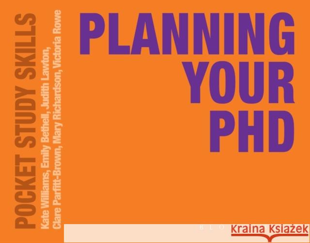 Planning Your PhD Kate Williams 9780230251939