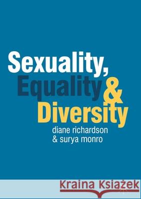 Sexuality, Equality and Diversity Diane Richardson 9780230275584