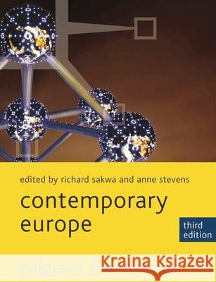 Contemporary Europe Richard Sakwa 9780230282896