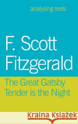 F. Scott Fitzgerald: The Great Gatsby/Tender is the Night Nicolas Tredell 9780230292222 0