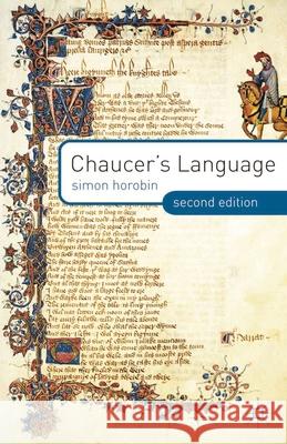 Chaucer's Language Simon Horobin 9780230293786