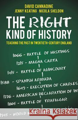 The Right Kind of History: Teaching the Past in Twentieth-Century England Cannadine, D. 9780230300866 Palgrave MacMillan