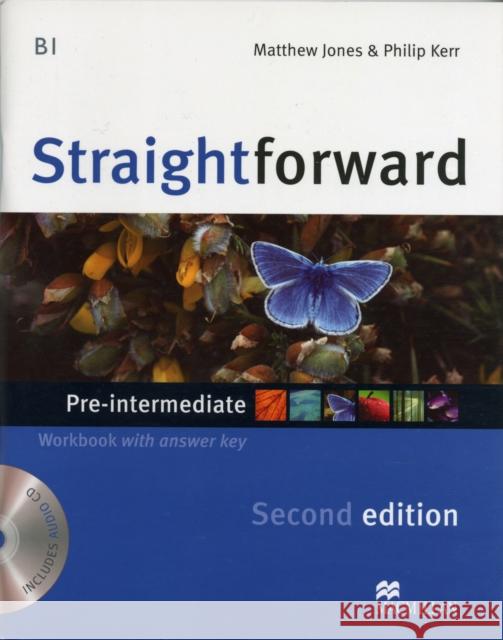 Straightforward 2nd Edition Pre-Intermediate Level Workbook with key & CD Pack  9780230423169 Macmillan Education