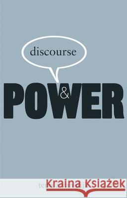 Discourse and Power Teun Va 9780230574083 Palgrave MacMillan