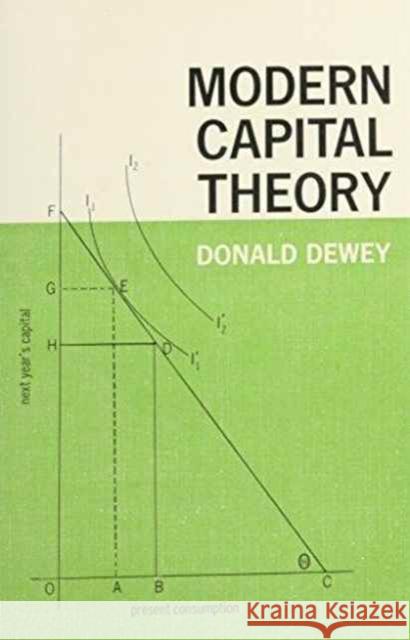 Modern Capital Theory Donald Dewey 9780231028318 Columbia University Press