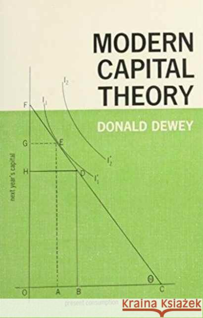 Modern Capital Theory Donald Dewey 9780231028318