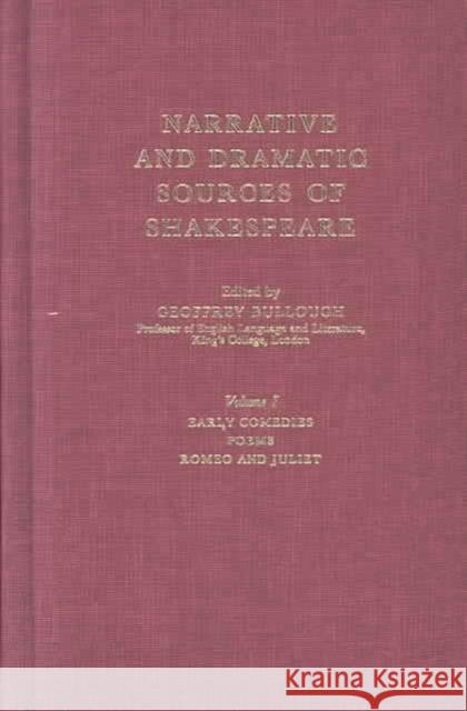 Narrative and Dramatic Sources of Shakespeare: Romances Bullough, Geoffrey 9780231088916 John Wiley & Sons