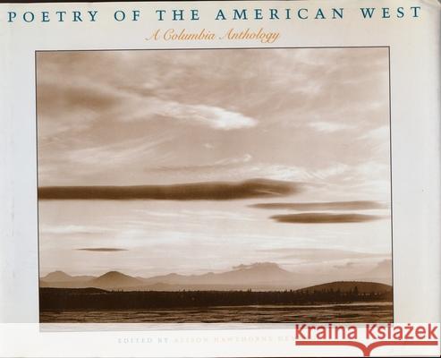 Poetry of the American West Alison H. Deming 9780231103879 Columbia University Press