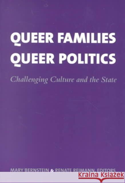 Queer Families, Queer Politics: Challenging Culture and the State Bernstein, Mary 9780231116916 Columbia University Press