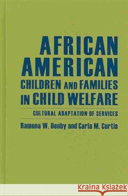 African American Children and Families in Child Welfare: Cultural Adaptation of Services Denby, Ramona 9780231131841