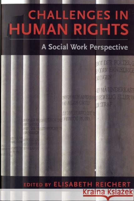 Challenges in Human Rights: A Social Work Perspective Reichert, Elisabeth 9780231137218 Columbia University Press