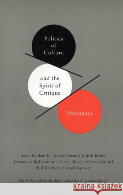 Politics of Culture and the Spirit of Critique: Dialogues Rockhill, Gabriel 9780231151870 Columbia University Press