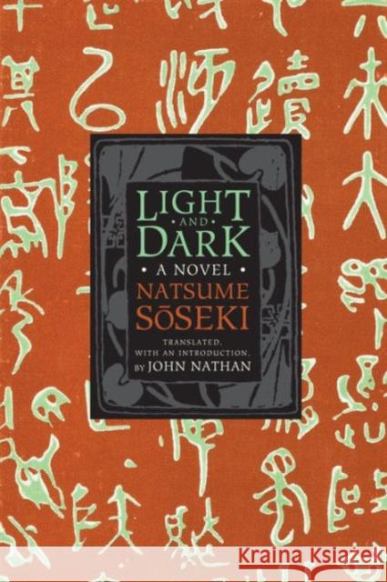 Light and Dark Natsume Soseki 9780231161435 University Press Group Ltd