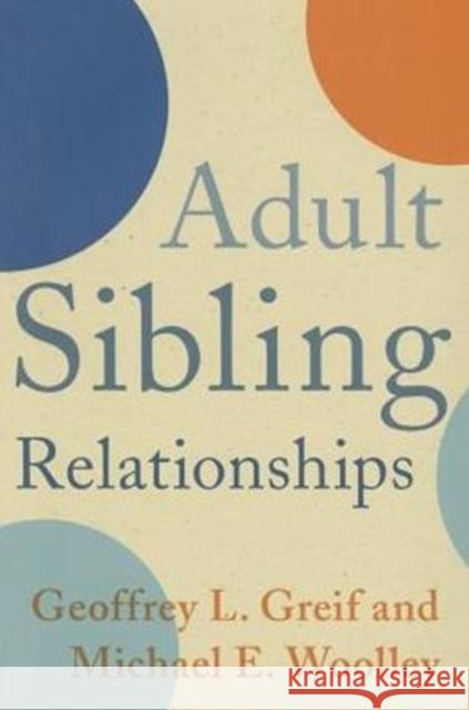 Adult Sibling Relationships Geoffrey L. Greif Michael E. Woolley 9780231165174 Columbia University Press