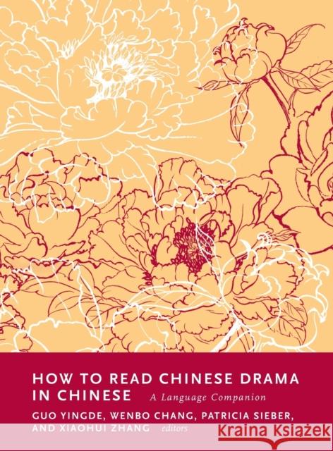 How to Read Chinese Drama in Chinese: A Language Companion Guo, Yingde 9780231209564 Columbia University Press