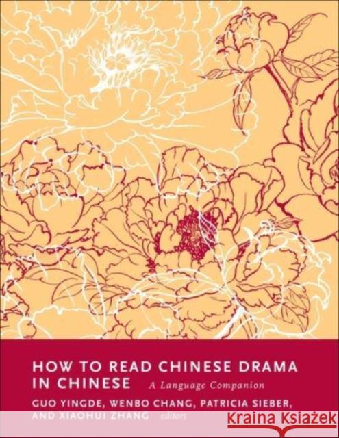 How to Read Chinese Drama in Chinese: A Language Companion Guo, Yingde 9780231209571 Columbia University Press