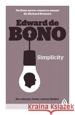 Simplicity Edward De Bono   9780241257487 Penguin Life