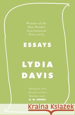 Essays Lydia Davis 9780241371473
