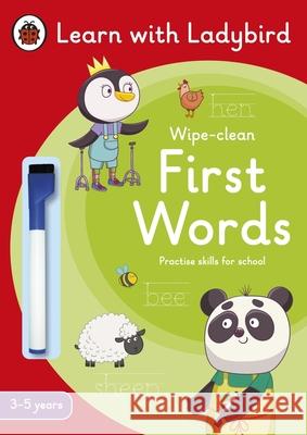 First Words: A Learn with Ladybird Wipe-Clean Activity Book 3-5 years: Ideal for home learning (EYFS) Ladybird 9780241515594