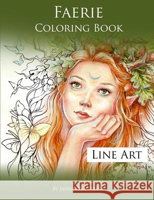 Faerie Coloring Book: Line Art Janna Prosvirina 9780244747749 Lulu.com