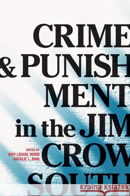 Crime and Punishment in the Jim Crow South Amy Wood Natalie Ring 9780252042409