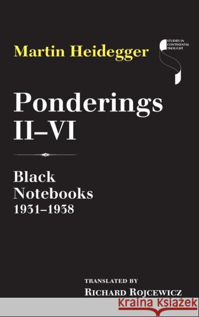 Ponderings II-VI: Black Notebooks 1931-1938 Martin Heidegger Richard Rojcewicz 9780253020673