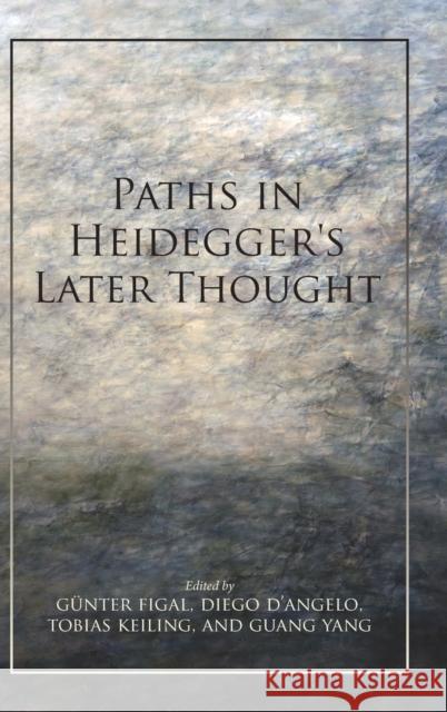 Paths in Heidegger's Later Thought Gunter Figal Diego D'Angelo Tobias Keiling 9780253047199
