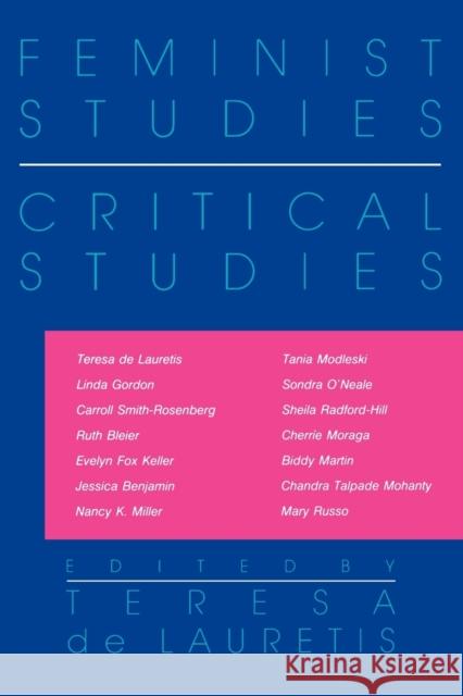 Feminist Studies / Critical Studies Theresa d Teresa D 9780253203861 Indiana University Press