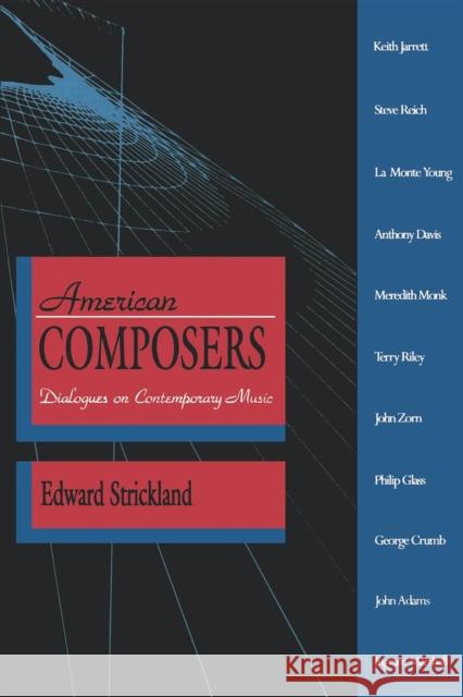 American Composers Strickland, Edward 9780253206435 Indiana University Press