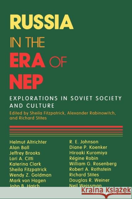Russia in the Era of Nep Fitzpatrick, Sheila 9780253206572