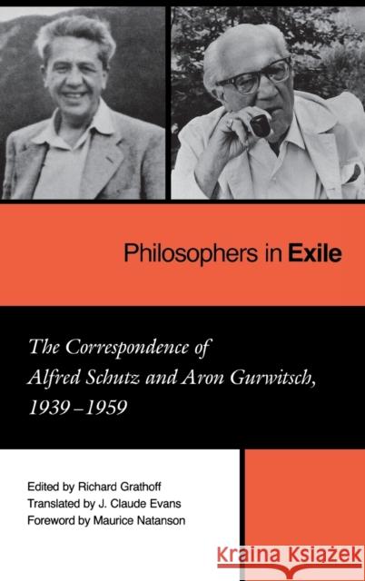 Philosophers in Exile Grathoff, Richard 9780253326270 Indiana University Press