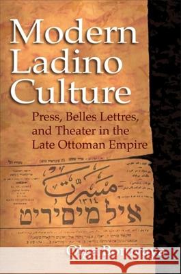 Modern Ladino Culture: Press, Belles Lettres, and Theater in the Late Ottoman Empire Borovaya, Olga 9780253356727 Indiana University Press