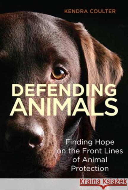 Defending Animals: Finding Hope on the Front Lines of Animal Protection Kendra Coulter 9780262048286 MIT Press Ltd