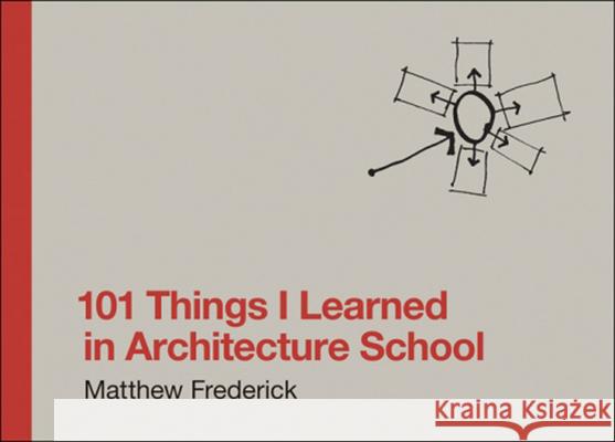 101 Things I Learned in Architecture School Matthew Frederick 9780262062664 Mit Press