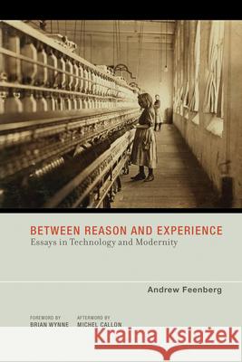 Between Reason and Experience: Essays in Technology and Modernity Feenberg, Andrew 9780262514255