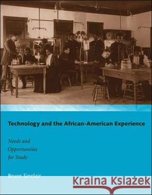 Technology and the African-American Experience: Needs and Opportunities for Study Bruce Sinclair 9780262693448 MIT Press Ltd