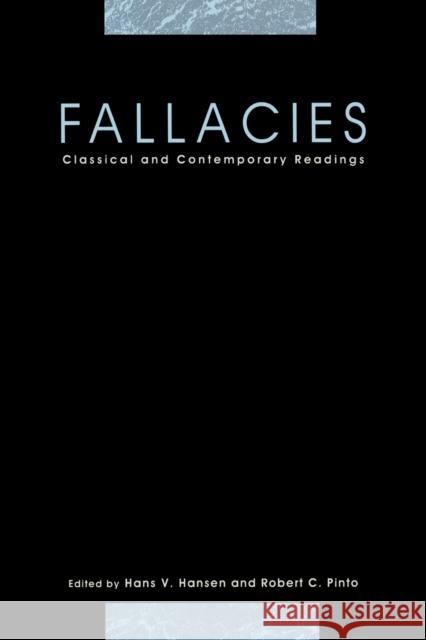 Fallacies - Ppr. Hansen, Hans V. 9780271014173 Pennsylvania State University Press