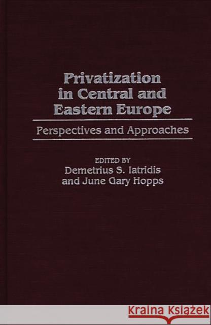 Privatization in Central and Eastern Europe: Perspectives and Approaches Hopps, June G. 9780275951320 Praeger Publishers