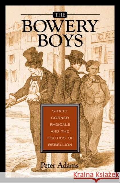 The Bowery Boys: Street Corner Radicals and the Politics of Rebellion Adams, Peter 9780275985387
