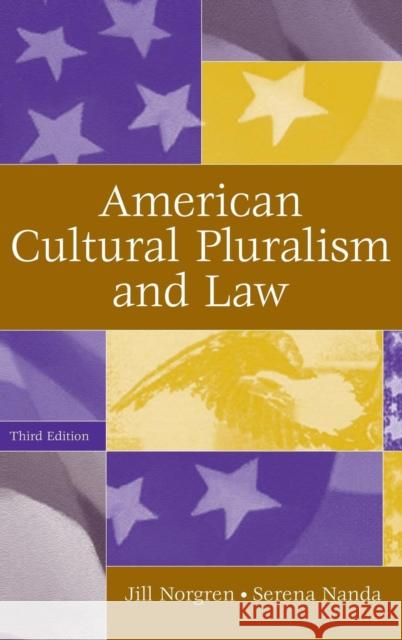 American Cultural Pluralism and Law Norgren, Jill 9780275986926 Praeger Publishers