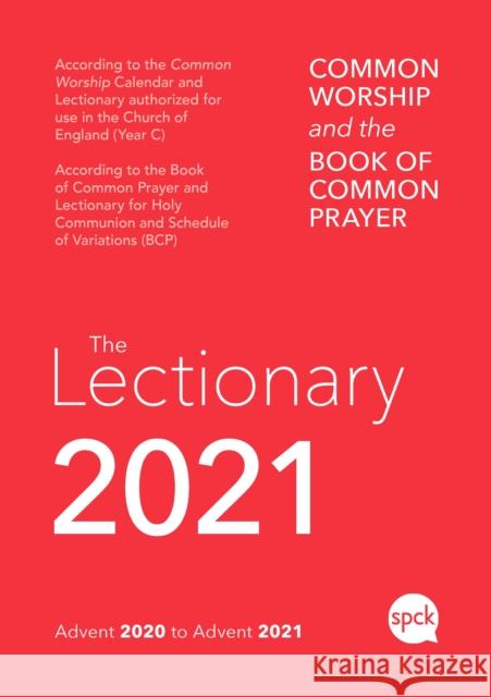 Common Worship Lectionary 2021  9780281083961 SPCK Publishing
