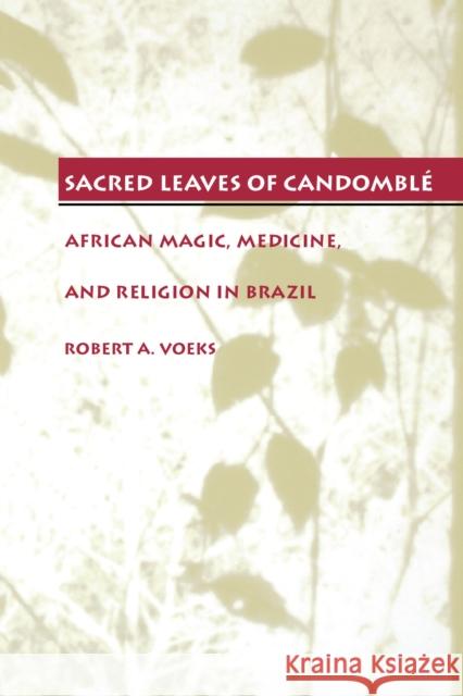 Sacred Leaves of Candomblé: African Magic, Medicine, and Religion in Brazil Voeks, Robert a. 9780292787315 University of Texas Press